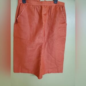 Elegant Orange Women's Skirt